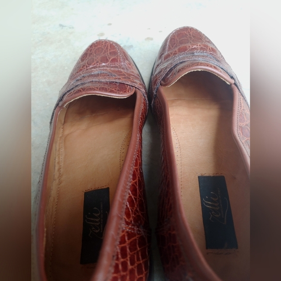 Zelli Palm Beach Genuine Crocodile Cognac Loafer main image 8